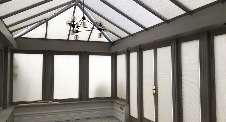 What are the best blinds for orangery roofs and windows?