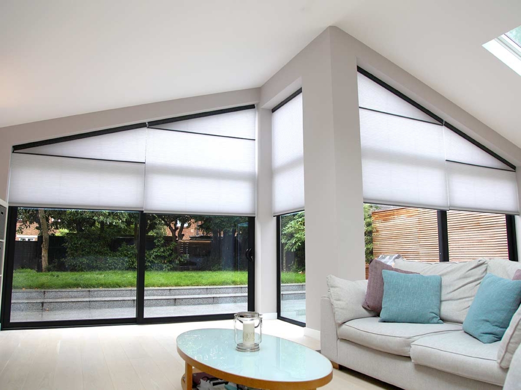 Motorised Duette® Gable Blinds