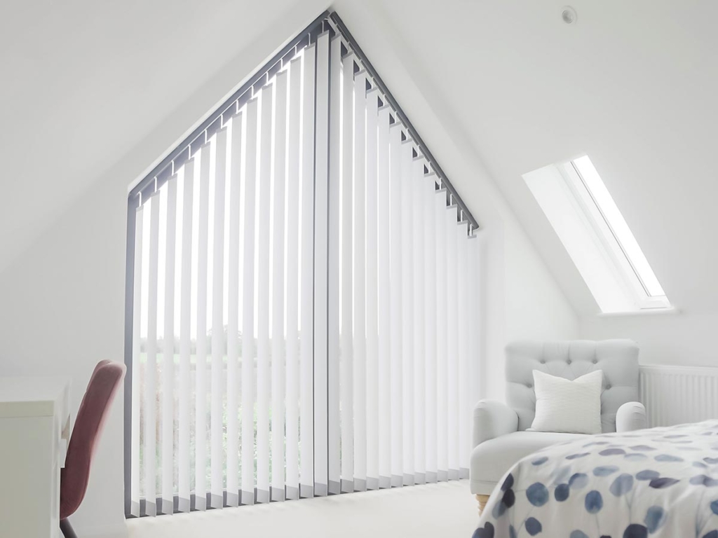 Vertical Blinds in an Apex Window